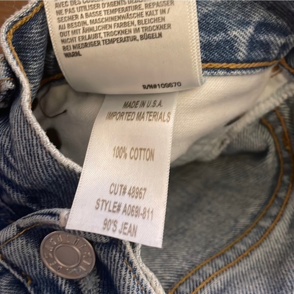 Agolde 90’s high rise excellent condition size “25” but fit a 27 so listed as 27 - Picture 6 of 7